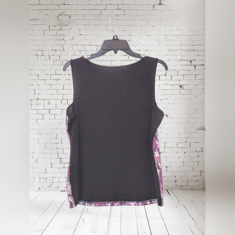 Style & Co. Women's Purple Sequin Sleeveless Top - Picture 2 of 4